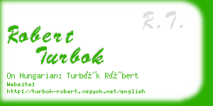 robert turbok business card